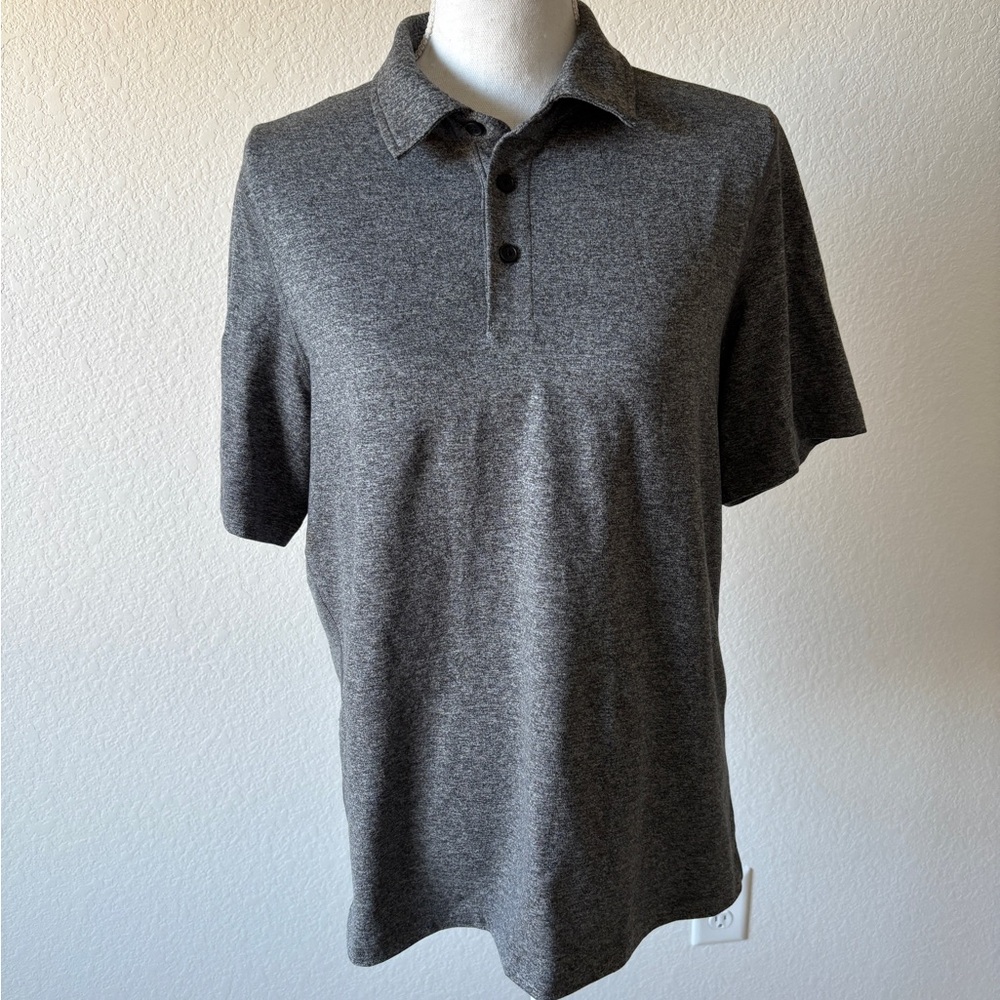 Lululemon Men's Gray Polo Shirt Sz Small